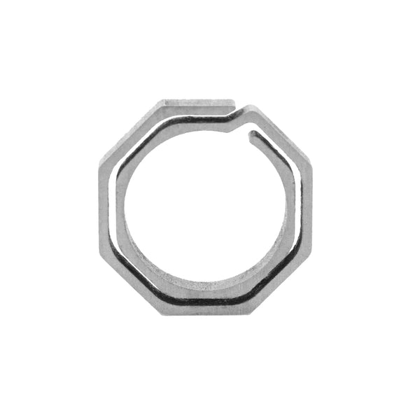 Titanium Octo Key Ring