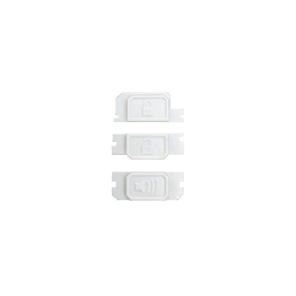 Minimalist Fob Buttons - White